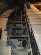 Ocelová konstrukce k hydraulickému stolu
